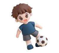 YIGZYCN Ensemble de décorations de gâteau de football créatif pour fêtes d'anniversaire avec matériaux de qualité alimentaire sûrs et thème football aux couleurs vives