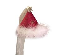 YIGZYCN Épingle à cheveux festives avec chapeau de Noël - Épingle à cheveux douce et poilue - Princesses - Pour fêtes et célébrations