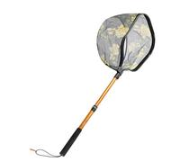 YIGZYCN Épuisette télescopique facile à utiliser avec poignée en caoutchouc antidérapant et plan pliable pour un filet de pêche accessible