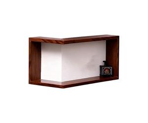YIGZYCN Étagère murale d'angle à 90 degrés en bois robuste pour livres, plantes, photos, décoration