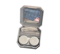 YIGZYCN Étui à lentilles et outil de retrait compact en caoutchouc pour les yeux, facile à transporter, applique les contacts en toute sécurité, bleu