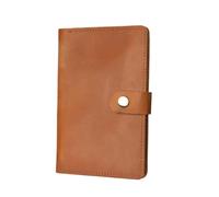YIGZYCN Étui pour passeports en cuir synthétique avec emplacements pour cartes et carnet de voyage étanche, jaune/marron, One Size, Beauté de masse