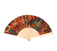 YIGZYCN Éventail pliable en bois imprimé de 22,9 cm pour bricolage, cadeau de mariage, fête, décoration d'intérieur