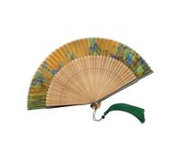 YIGZYCN Éventail pliable en tissu pour femme - Pour décorations de fête de mariage