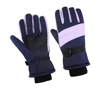 YIGZYCN Gants thermiques d'hiver chauds pour femme avec sangle de poignet réglable - Imperméable - Pour temps froid - En polyester