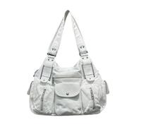 YIGZYCN Grand sac multifonctionnel avec bandoulière réglable - Design élégant - Pratique - En polyuréthane - Pour un usage quotidien - Sac à bandoulière Edgy Girl Streetwear