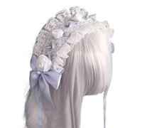 YIGZYCN Hamdmade Serre-tête à rivets en dentelle pour fête, cosplay, festival de musique, discothèque, livehouse