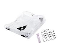 YIGZYCN Housse de poulailler en PVC avec bords renforcés en corde pour abri de volaille extérieur et isolation hivernale pour temps froid