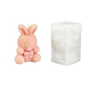 YIGZYCN Lapins roses et ours en silicone faciles à utiliser pour la fabrication de savons, de chocolats, projets créatifs