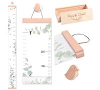 YIGZYCN Lot de 1 autocollant mural coloré avec matériaux sûrs et crochets d'installation facile et tableau des hauteurs