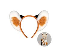 YIGZYCN Lot de 1 ou 2 serre-têtes avec oreilles de panda, queue de panda, costume d'Halloween, cosplay, fausses fourrures