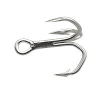 YIGZYCN Lot de 10 hameçons triples tressés pour la pêche en mer - Très résistants - Pour pêche en eau salée