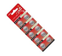 YIGZYCN Lot de 10 piles bouton alcalines LR44 1,5 V pour montres, calculatrices et appareils photo numériques