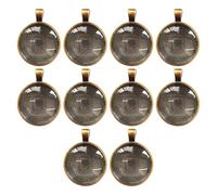YIGZYCN Lot de 10 plateaux ronds pour pendentifs - 25 mm - Accessoires de fabrication de bijoux
