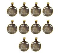 YIGZYCN Lot de 10 plateaux ronds pour pendentifs - 25 mm - Accessoires de fabrication de bijoux