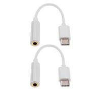 YIGZYCN Lot de 2 câbles adaptateurs de type C vers 3,5 mm pour écouteurs avec entrée USB C 3,5 ports de sortie pour casque