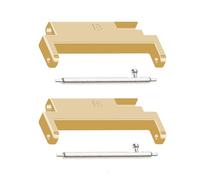 YIGZYCN Lot de 2 connecteurs de bracelet 18 mm-20 mm pour sangle de poignet Lien Adaptateur de sangle à libération rapide Grain de tête