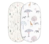 YIGZYCN Lot de 2 draps-housses pour bébé - Matelas à langer doux et respirant - Pour berceau, matelas