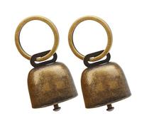 YIGZYCN Lot de 2 pendentifs bruyants pour chien avec clochettes en cuivre à multiples facettes avec son clair