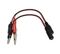YIGZYCN Lot de 2 pinces crocodiles universelles vers cordon d'alimentation DC5521 - Solution de charge pour tout appareil compatible avec les applications solaires
