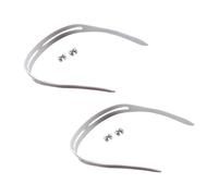 YIGZYCN Lot de 2 sangles élastiques en silicone pour lunettes de natation avec colliers de serrage pour sports nautiques plongée et tuba