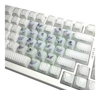 YIGZYCN Lot de 21 touches en forme de papillon et de cœur rétroéclairées sur le côté pour un confort de frappe au clavier