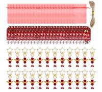 YIGZYCN Lot de 3 24 pendentifs Kirsite en forme d'étoile et anges de Noël - Décorations festives pour sapin de Noël - Décoration de maison - Ornements à suspendre