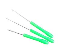 YIGZYCN Lot de 3 aiguilles d'appât pour trou d'appât, pour la pêche, l'épissure, la bouillette, le crochet en acier à haute teneur en carbone