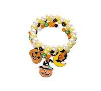 YIGZYCN Lot de 3 breloques réglables sur le thème d'Halloween - Texture en alliage pour costume - Motif citrouille, taille unique, Comme décrit