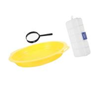 YIGZYCN Lot de 3 poêles de tamisage robustes et résistantes à l'usure pour les tâches d'extraction d'or et de jardinage, design ergonomique et confortable