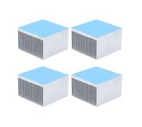 YIGZYCN Lot de 4 dissipateurs thermiques en aluminium pour cartes graphiques, cartes mères, électroniques, module CPU, lumière LED, 60 x 60 x 39 mm
