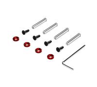 YIGZYCN Lot de 4 vis en alliage d'aluminium exquis pour ventilateur de refroidissement PC CPU Ensemble de vis en alliage d'aluminium coloré anodisé pour boîtier d'ordinateur CPU Ventilateurs de