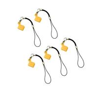 YIGZYCN Lot de 5 étuis portables en silicone pour clés USB avec cordon de fixation, protège contre l'eau et la poussière, utilisation multifonction pour la maison, étui USB en silicone avec cordon