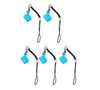 YIGZYCN Lot de 5 étuis portables en silicone pour clés USB avec cordon de fixation, protège contre l'eau et la poussière, utilisation multifonction pour la maison, étui USB en silicone avec cordon