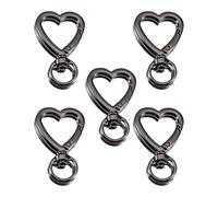 [YIGZYCN] Lot de 5 porte-clés contemporains en alliage de forme unique pour sac à dos et accessoires de téléphone, D,