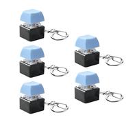 YIGZYCN Lot de 5 testeurs d'interrupteurs mécaniques portables pour soulager le stress avec porte-clés inclus