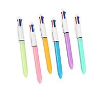 YIGZYCN Lot de 6 stylos à bille rétractables multicolores 4 en 1, navette, fournitures scolaires de bureau pour étudiant