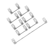 YIGZYCN Lot de 8 stabilisateurs de claviers - Construction en tôle d'acier silencieuse - 6,25Ux1 2Ux7 - Structure ergonomique - Stabilisateur de plaque d'acier