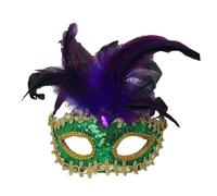 YIGZYCN Lunettes à paillettes pour bal masqué - Demi-visage - Pour Halloween, fête costumée - Pour femme