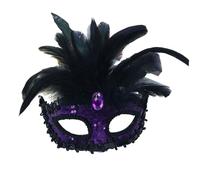 YIGZYCN Lunettes à paillettes pour bal masqué - Demi-visage - Pour Halloween, fête costumée - Pour femme