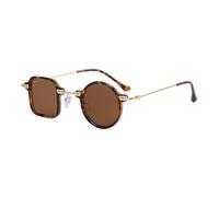 YIGZYCN Lunettes de soleil tendance en plein air anti-lumière bleue pour les loisirs et les vacances, Imprimé léopard encadré