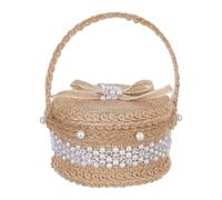 YIGZYCN Magnifique boîte de rangement en dentelle avec poignée souple et compartiment de rangement sécurisé pour accessoires de mariage délicats pour mariage