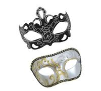 YIGZYCN Masque de bal masqué pour couple pour homme et femme - Demi-masque pour Halloween, mariage, bal masqué