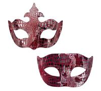 YIGZYCN Masque demi-visage pour couple - Masque vénitien - Costume d'Halloween - Unisexe