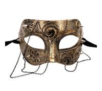 YIGZYCN Masque dentelé unisexe pour bal masqué, cosplay, demi-masque steampunk pour carnaval, Halloween, déguisement, fête, cadeau
