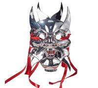 YIGZYCN Masque métallique d'Halloween masque complet pour adultes hommes femmes mascarades Halloween Cosplay accessoire