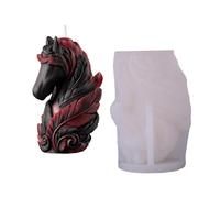 YIGZYCN Moule en silicone alimentaire en forme de tête de cheval pour la cuisson de chocolat et de résine