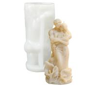 YIGZYCN Moule en silicone en forme de couple en forme de figurine de Saint-Valentin facile à démouler pour moule à savon en résine