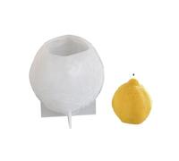 YIGZYCN Moule flexible en silicone pour fabrication de savon parfumé en forme de citron 3D et résines époxy