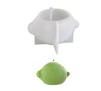 YIGZYCN Moule flexible en silicone pour fabrication de savon parfumé en forme de citron 3D et résines époxy